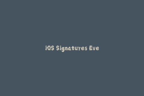 iOS Signatures Everything You Need to Know About Apple Signing